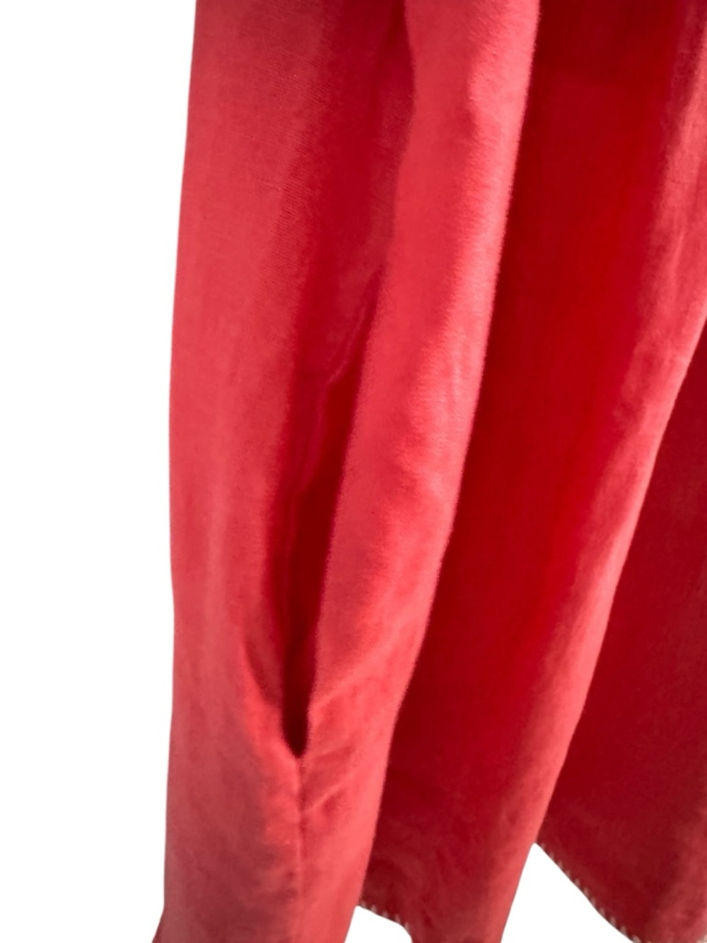 Magaschoni Poppy Stitch Finley Flutter Sleeve linen Dress size M - Picture 11 of 15